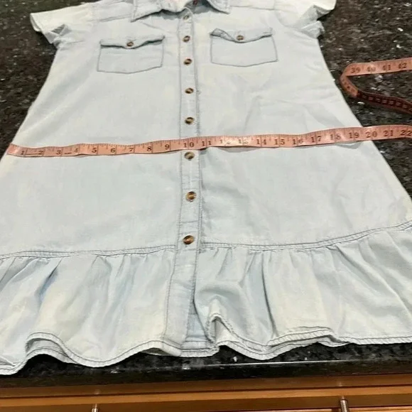 Speed Control New York denim buttons front dress - Picture 6 of 8